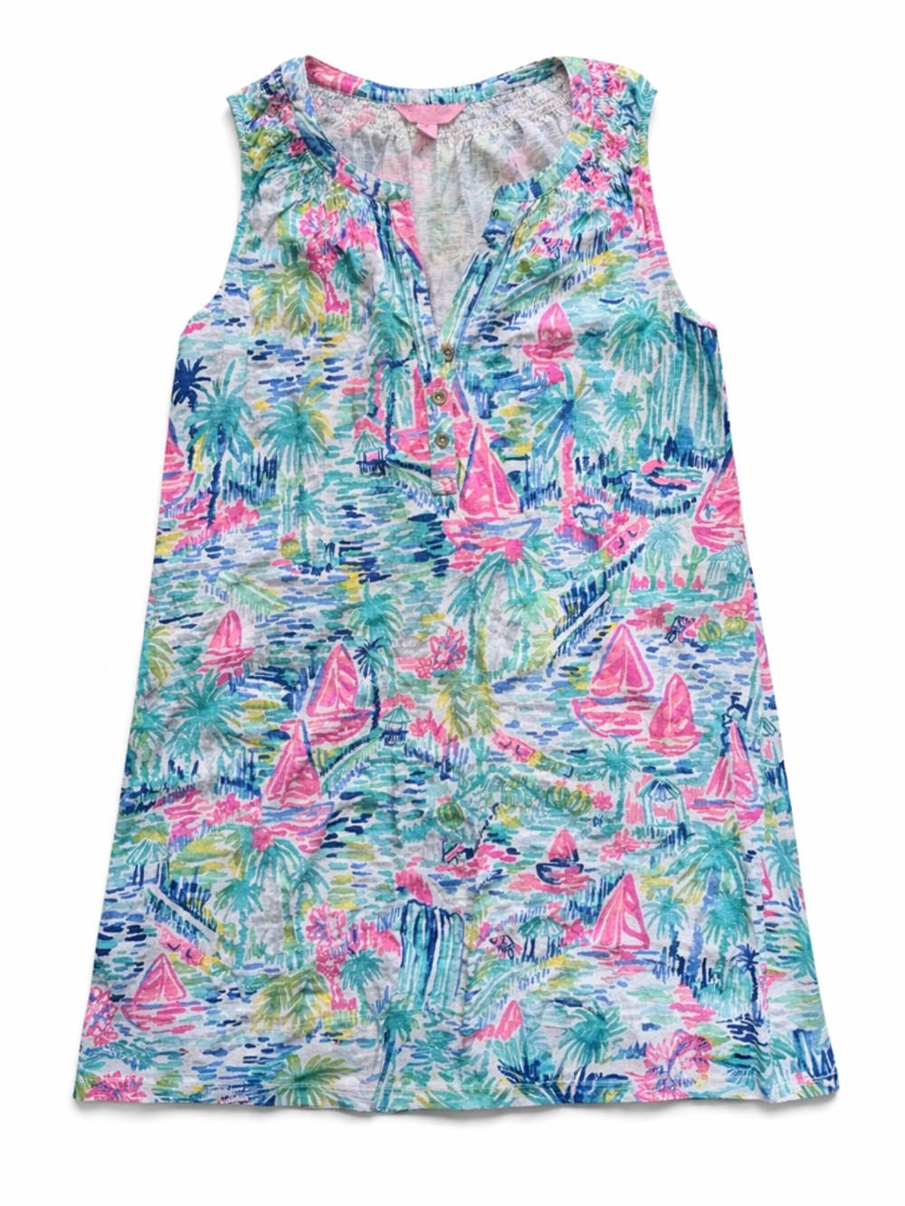 š“ Lilly Pulitzer Essie Dress ā āSalt in the Airā ā Size Medium š“ - Picture 2 of 2
